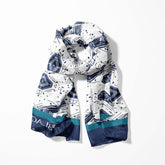 GEOMETRIC ABSTRACT MEN SCARF AND POCKET SQUARE SET – PREMIUM COLLECTION